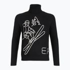 Vyriškas megztinis EA7 Emporio Armani Mountain Apres Ski Embroidery Knitted black / bianco emb