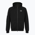Vyriškas džemperis Emporio Armani EA7 Train Logo Series Extended Logo Hoodie Fz black / white