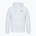 Vyriškas džemperis Emporio Armani EA7 Train Logo Series Extended Logo Hoodie Fz white / black