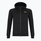 Vyriškas džemperis Emporio Armani EA7 Train Logo Series Extended Logo Hoodie Fz black / gold