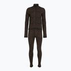Moteriškas termoaktyvių apatinių komplektas EA7 Emporio Armani Ski Jacquard Knitted fancy brown animal print