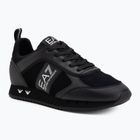 Batai EA7 Emporio Armani Black & White Suede triple black micropunch