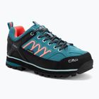 Moteriški žygio batai CMP Moon Low Wp teal/red fluo