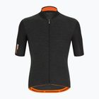 Santini Colore Puro vyriški dviratininko marškinėliai juodi 2S94075RCOLORPUR0NES