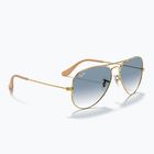 Akiniai nuo saulės Ray-Ban Aviator Classic arista gold/light blue