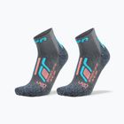Moteriškos kojinės UYN Trekking Approach Low Cut 2 pack grey/turquoise