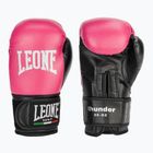 Vaikiškos bokso pirštinės LEONE 1947 Thunder Jr fuchsia