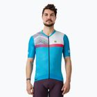 Vyriški dviratininko marškinėliai Alé Zig Zag sky blue