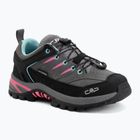 Vaikiški žygio batai CMP Rigel 2.0 Low Waterproof grey/acquarius/pink fluo