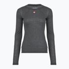 Moteriški dviračių marškinėliai ilgomis rankovėmis Castelli Medio Base Layer W melange gray