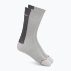 Vyriškos kojinės Castelli Castelli Logo 18 Merino Sock silver gray/dark gray