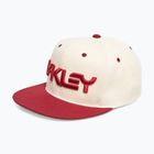 Vyriška kepuraitė su snapeliu Oakley Mark III arctic white/iron red