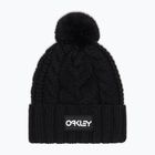 Žieminė kepurė Oakley Harper Pom Beanie black/white logo