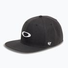 Vyriška kepuraitė su snapeliu Oakley 47 B1B Ellipse blackout/white