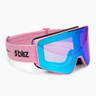 Slidinėjimo akiniai Bliz G001S matte pink/neon violet/blue multi
