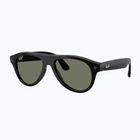 Akiniai su kamera Ray-Ban Meta Aviator shiny black/g15 green polar