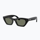 Akiniai su kamera Ray-Ban Meta Zena shiny black/g15 green polar