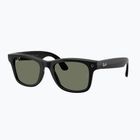 Akiniai su kamera Ray-Ban Meta Wayfarer shiny black/g15 green polar