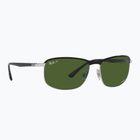 Akiniai nuo saulės Ray-Ban Rb3671 Polarized+ Lenses black silver/dark green polarized+