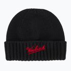Vyriška žieminė kepurė Woolrich Merino Wool Logo Beanie black