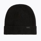 Vyriška žieminė kepurė Woolrich Knitted Ribbed Beanie black