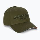 Vyriška kepuraitė su snapeliu Aeronautica Militare Basic With Metal Eagle military green