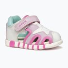 Vaikiški sandalai Geox Iupidoo white/fuchsia