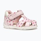 Vaikiški sandalai Geox Zapito light pink/white
