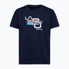 Vyriški marškinėliai La Sportiva Stripe Cube deep sea