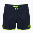 Vyriški maudymosi šortai EA7 Emporio Armani Water Sports Core Piping blu navy/fluo lime