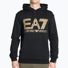 Vyriškas džemperis EA7 Emporio Armani Train Logo Series Oversize Logo Hoodie Coft black