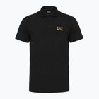 Vyriški polo marškinėliai EA7 Emporio Armani Core Identity Polo black / gold logo
