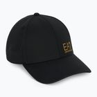 Kepurė su snapeliu EA7 Emporio Armani TrainCore IdentityLogo black / gold