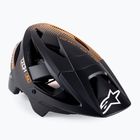 Dviračių šalmas Alpinestars Vector Pro A2 ebony/tangerine matt