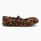 Moteriškos šlepetės Moon Boot Fleece Ballerina Leopard cognac/cocoa