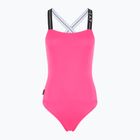 Maudymosi kostiumėlis EA7 Emporio Armani Logo Tape One Piece neon pink