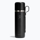 Termosas Hydro Flask Hot Flask ir Puodelis 830 ml juodas