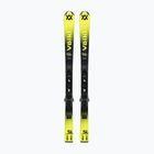 Vaikiškos kalnų slidės Völkl Racetiger Jr Yellow + apkaustai 4.5 VMotion Jr 100-120 cm black