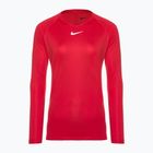 Moteriški termoaktyvūs marškinėliai ilgomis rankovėmis Nike Dri-FIT Park First Layer LS university red/white