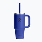 Puodelis Hydro Flask Travel Tumbler Clear Lid 710 ml capri blue