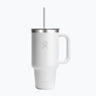 Termosas Hydro Flask Travel Tumbler Clear Lid white