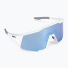 Dviračių akiniai 100% Speedcraft Multilayer Mirror Lens matiniai balti/hiper blue