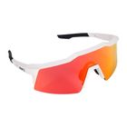 100% Speedcraft Sl Multilayer Mirror Lens soft tact off white/hiper red dviračių akiniai
