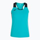 Moteriški bėgimo marškinėliai Joma Record II Tank Top turquoise/black