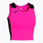 Moteriški bėgimo marškinėliai Joma Record II Top fluor pink/black