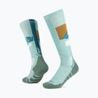 Kojinės BUFF Merino Heavyweight Over The Calf sea green