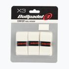 Padelio raketės apvyniojimai Bullpadel GB-1200 Comfort 3 pcs. white