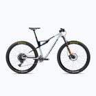 Orbea Oiz M20 2023 halo silver/blue carbon view kalnų dviratis