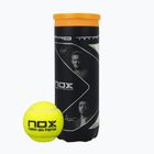 Padelio kamuoliai NOX Pro Titanium 3 pcs yellow