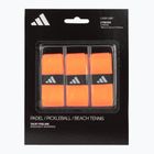Padelio rakečių apvijos adidas Padel Overgrip Set 3 vnt. orange